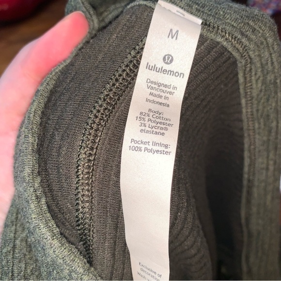 Lululemon Along the Way Dress Heathered Dark Olive M - Picture 5 of 11